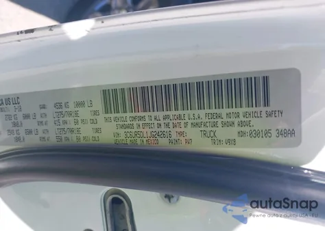 2018 Ram 2500 Slt 4X4 6'4 Box z USA, uszkodzony, nr VIN 3C6UR5DL1JG242616